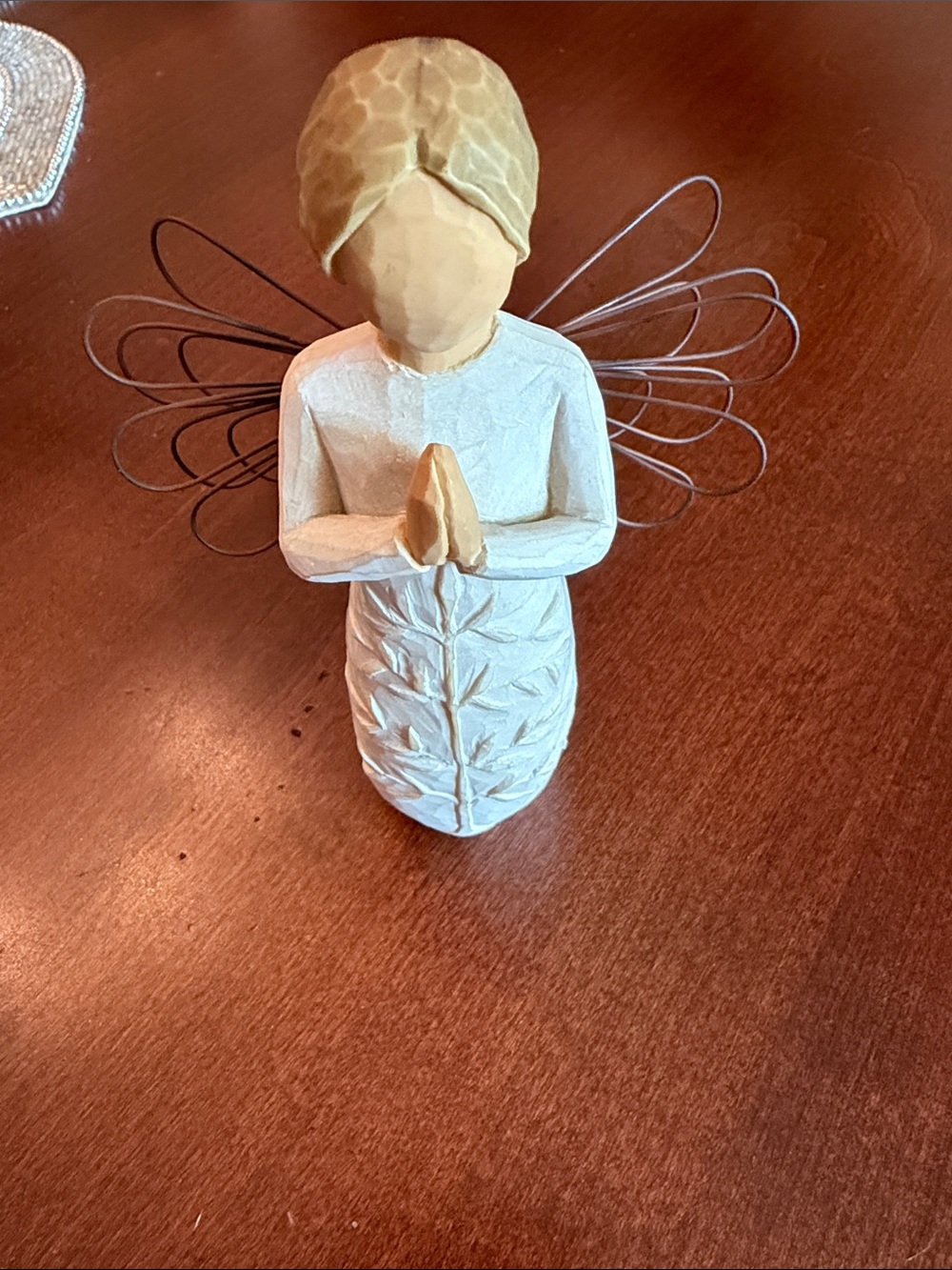 Willow Tree Angel Figurine in Cream, Blonde, Brown